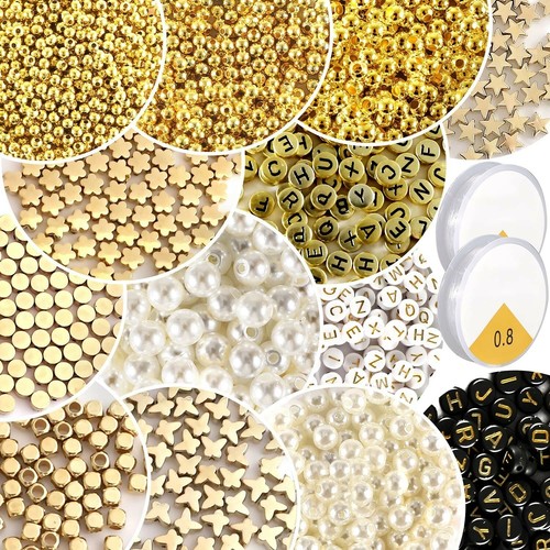 Spacer beads antique - antique, gold