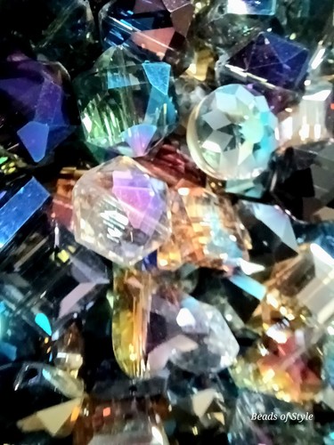 Pcs large beads - pcs, crystal