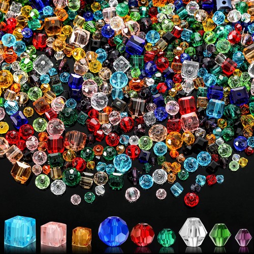 1000 pieces glass beads bulk - 1000,
