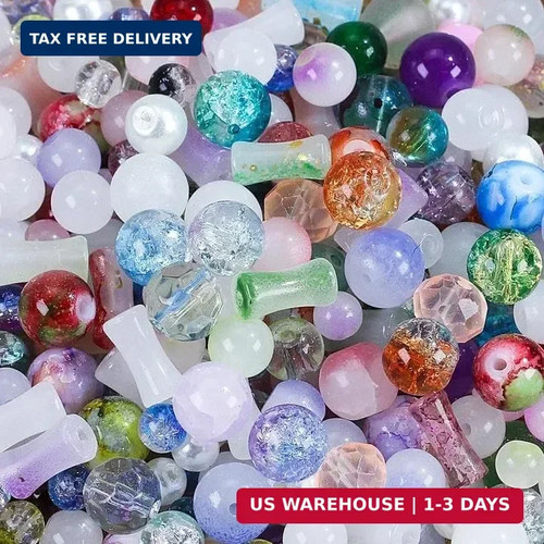 Bulk crystal glass beads - glass,