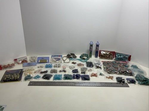 Mixed lot assorted beads - of,